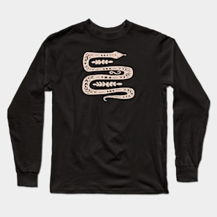 Winding Snake - Ivory Long Sleeve T-Shirt